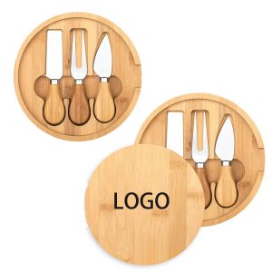 Mini Bamboo Cheese Board Knife Set