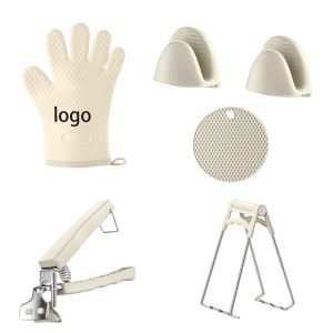 Hot Plate Gripper Clips Holder Set