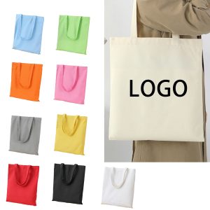 Cotton Canvas Large Tote Bag