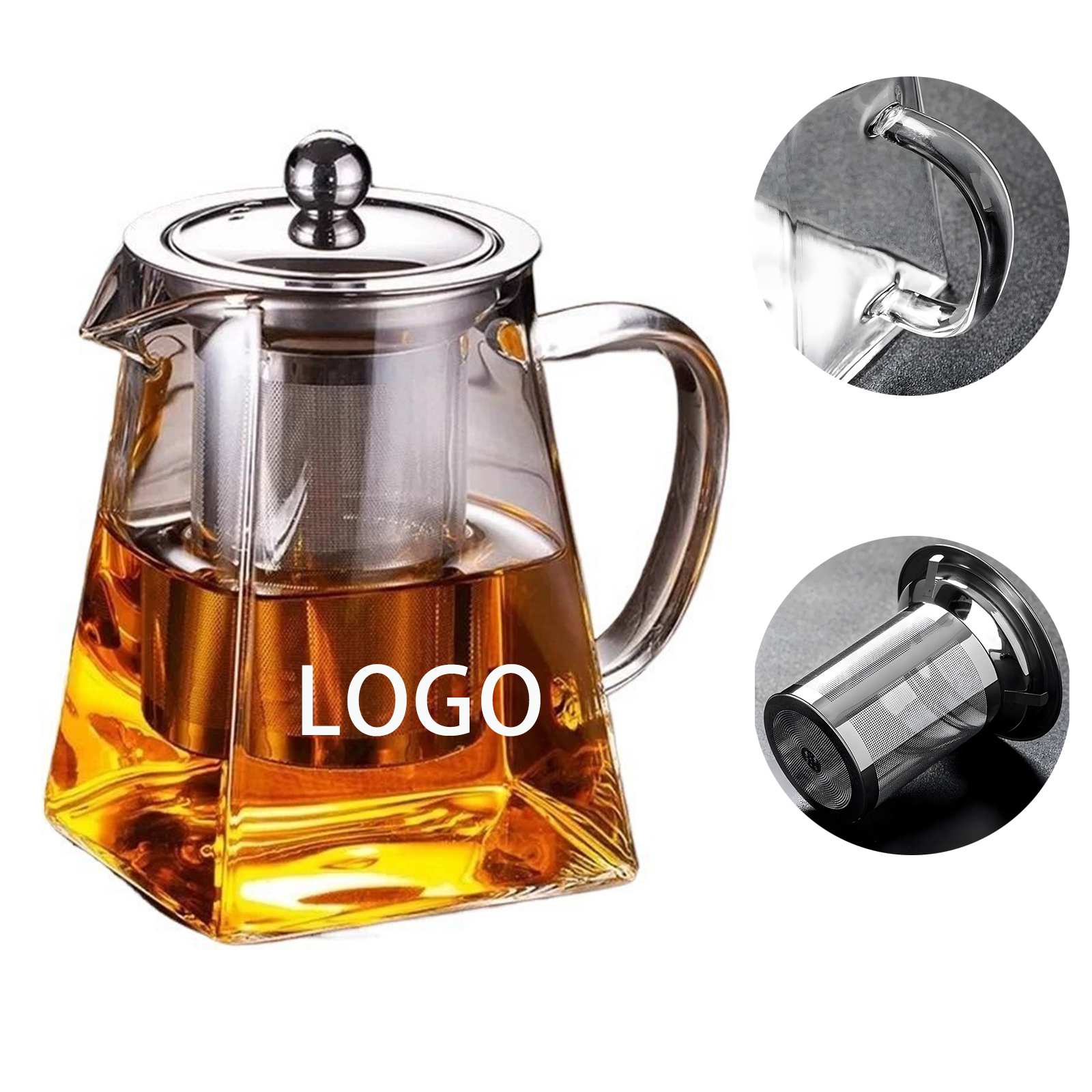 12 oz Glass Teapot With Removable Infuser