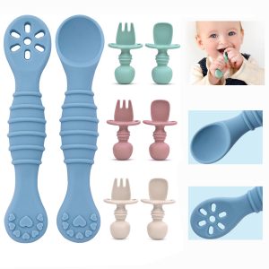 Silicone Baby Spoons Self Feeding