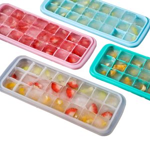 Silicone 24 PCS Ice Cube Mold Tray For Freezer