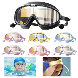 Kids' Swimming Goggles Anti-Fog Anti-UV Wide View