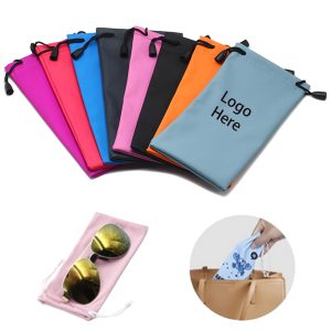 Custom Microfiber Drawstring Sunglass Pouch