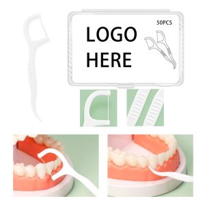 50 Count Tooth Floss Picks Unflavored Dental Floss