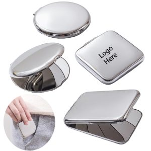 Foldable Double-sided stainless steel makeup mirror