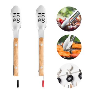 Stainless Steel Wood Handle Food Tong