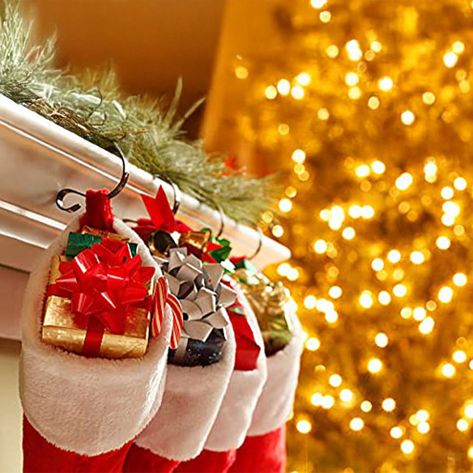 Plush Holiday Christmas Stocking - Image 3