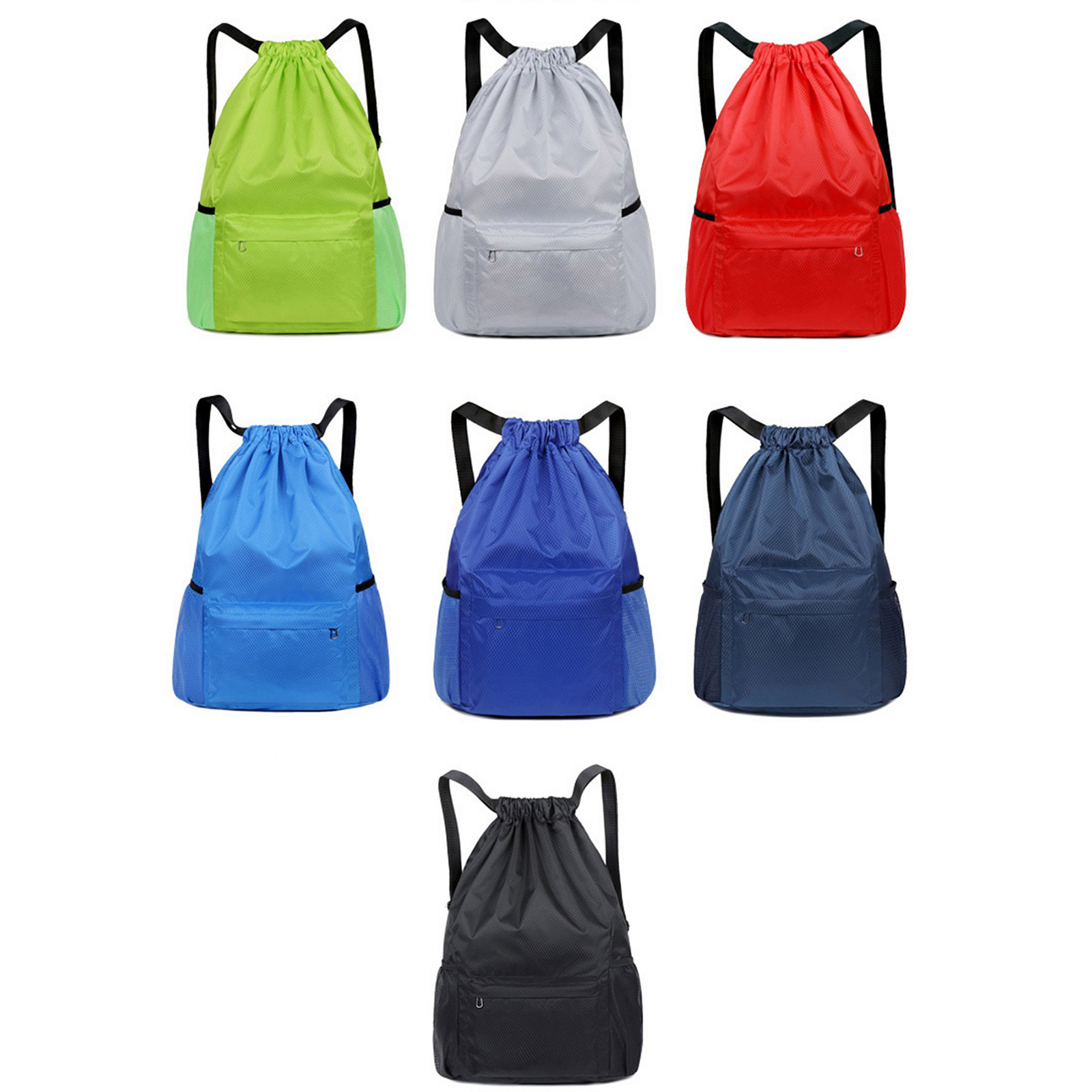 Oxford Fabric Waterproof Drawstring Backpack - Image 4
