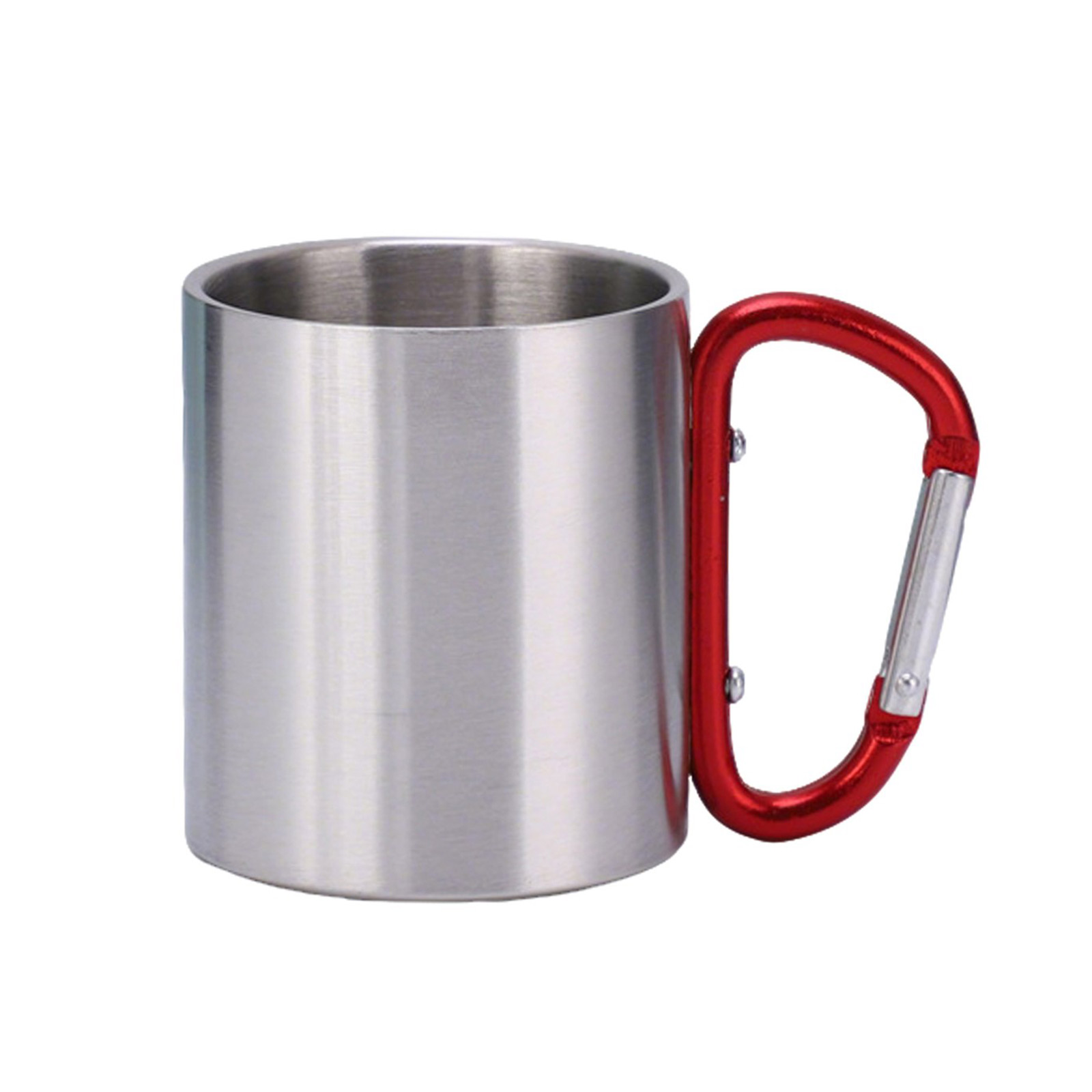 10oz Stainless Steel Mug with Carabiner Clip - Image 3