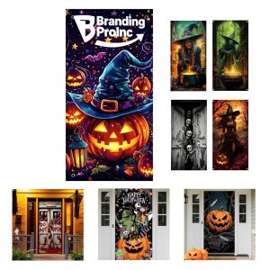 Halloween Door Cover Porch Decor