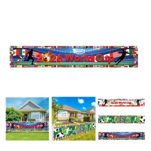 World Cup Soccer Banner Flag Decor