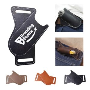 PU Leather Waist Hanging Folding Knife Cover