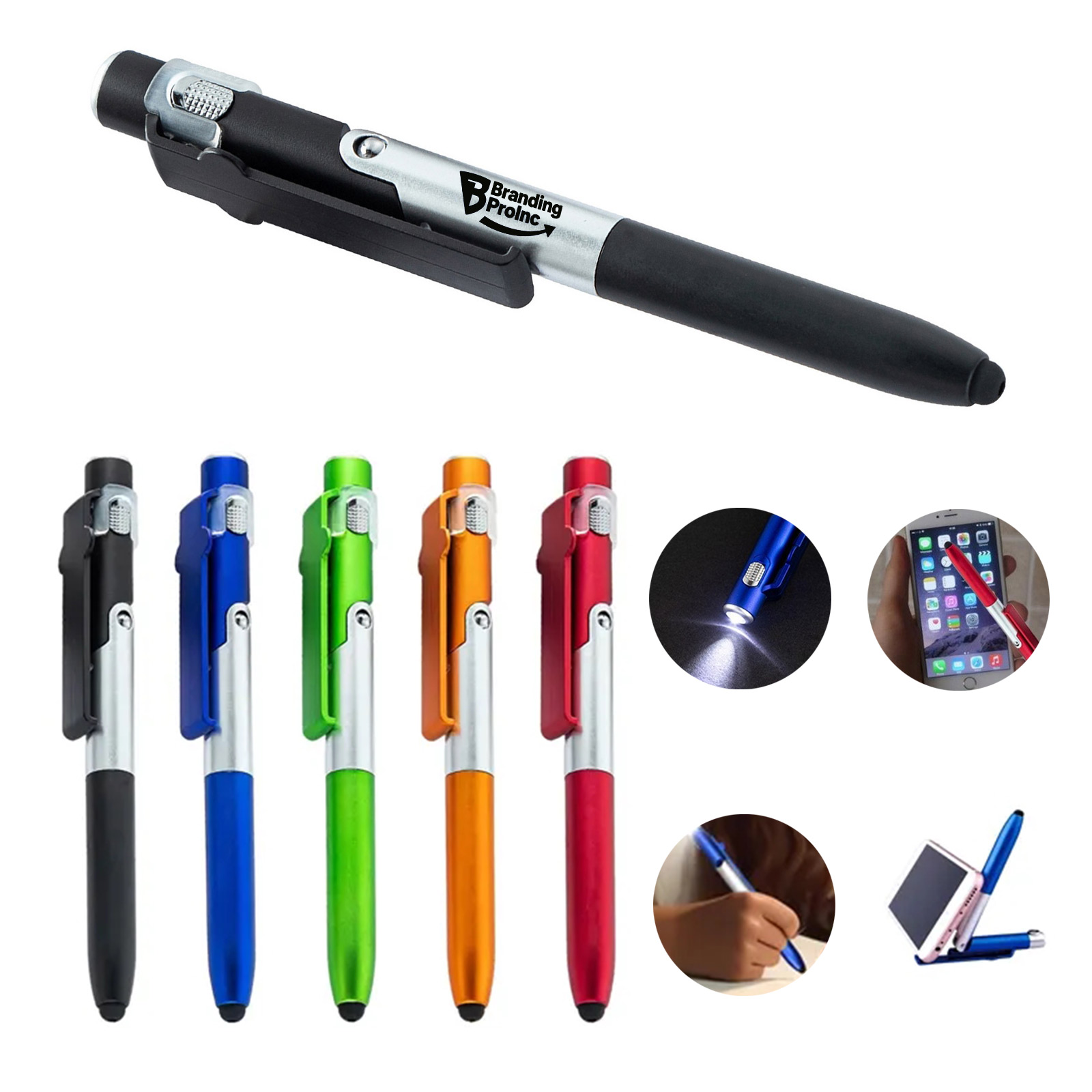 Multifunctional Folding Led Touchscreen Ballpoint Pen