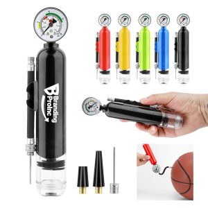 Mini Air Pump With Pressure Gauge