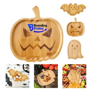 Halloween Pumpkin Wooden Serving Tray