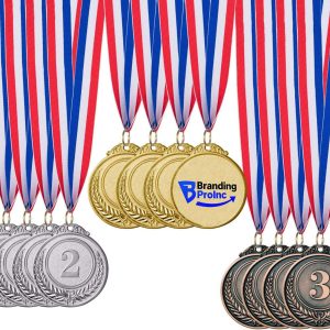 2 Inch Metal Award Medals Ribbon