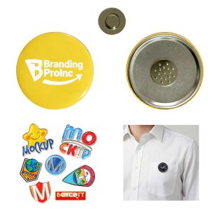 Custom Magnetic Metal Badge Clasps