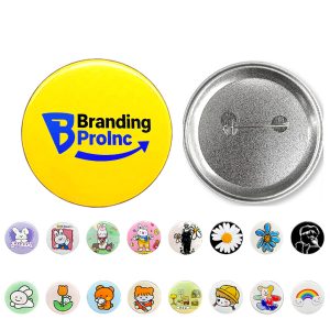 1.7 Inch Round Tin Button Pins Badge