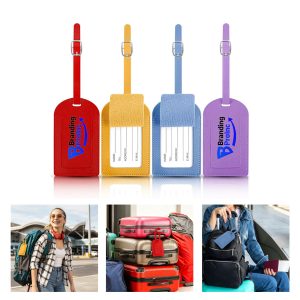 PU Leather Suitcase Baggage Travel Tag