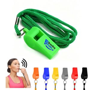 ABS Sports Whistle With Lanyard